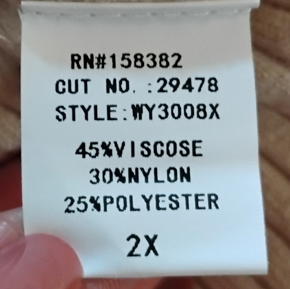 Cream Ruffled V-Neck Sweater - Picture 6 of 6